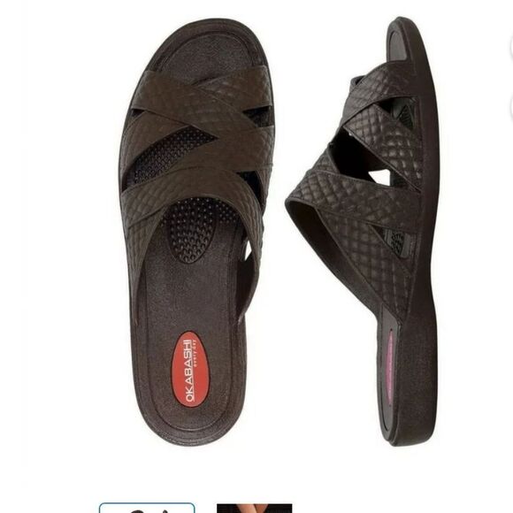 OKABASHI CROSS STRAP WOMEN'S SANDALS - Picture 10 of 16